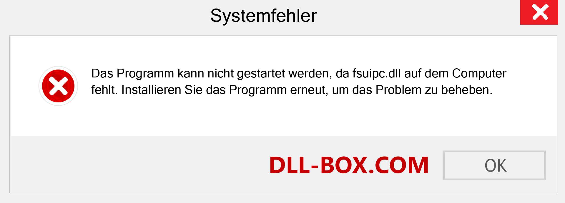 fsuipc.dll-Datei fehlt?. Download für Windows 7, 8, 10 - Fix fsuipc dll Missing Error unter Windows, Fotos, Bildern